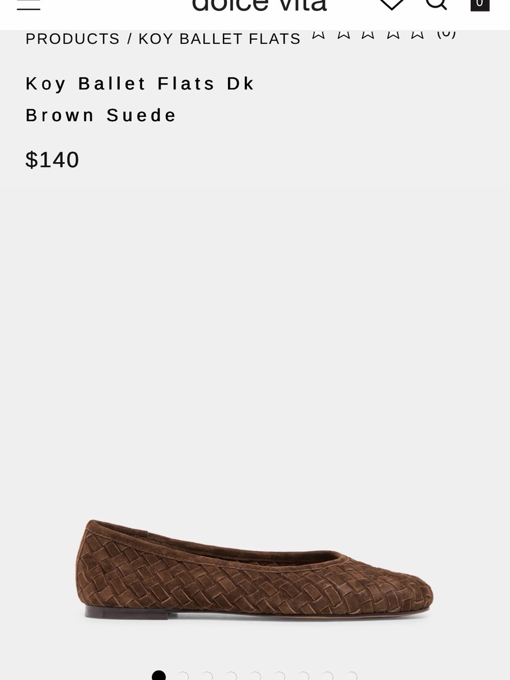 Brand new, of the spring season—Dolce Vita Brown Woven Slip-On Flats - Picture 5 of 6